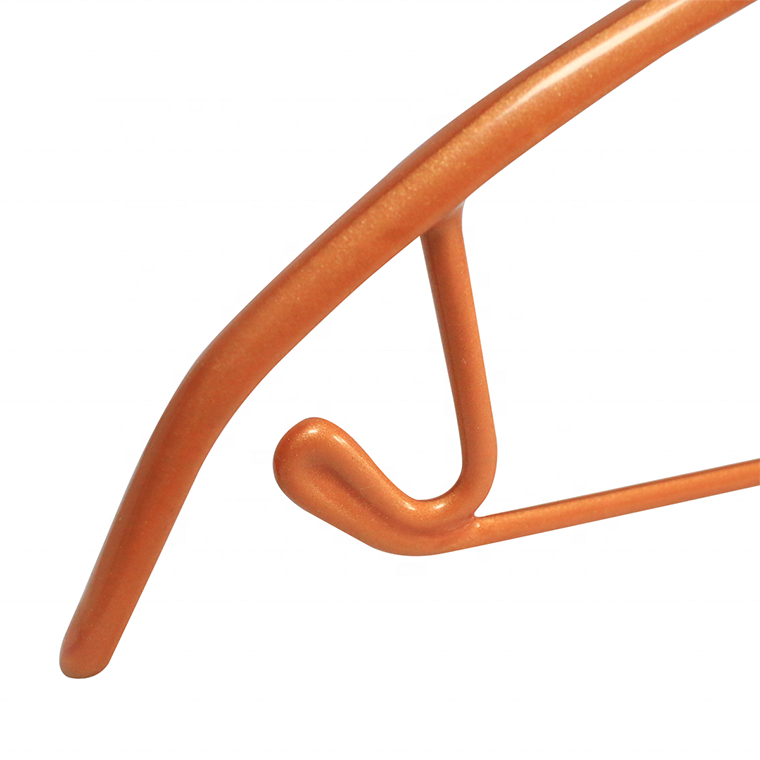 Metal Cloths Hangers With Rubberized  PVC Coated
