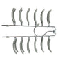 Metal With PVC Coated Anti Slip Tie Hanger