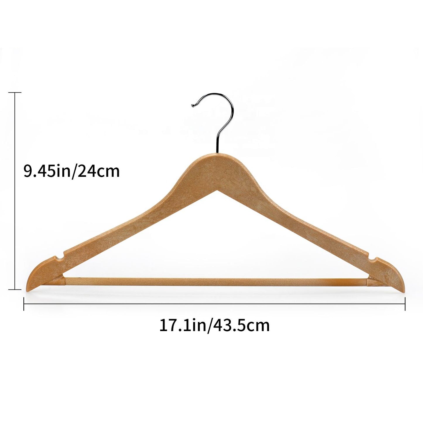 Eco-friendly Plastic Hanger with Notches
