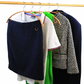 Metal Cloths Hangers With Rubberized  PVC Coated