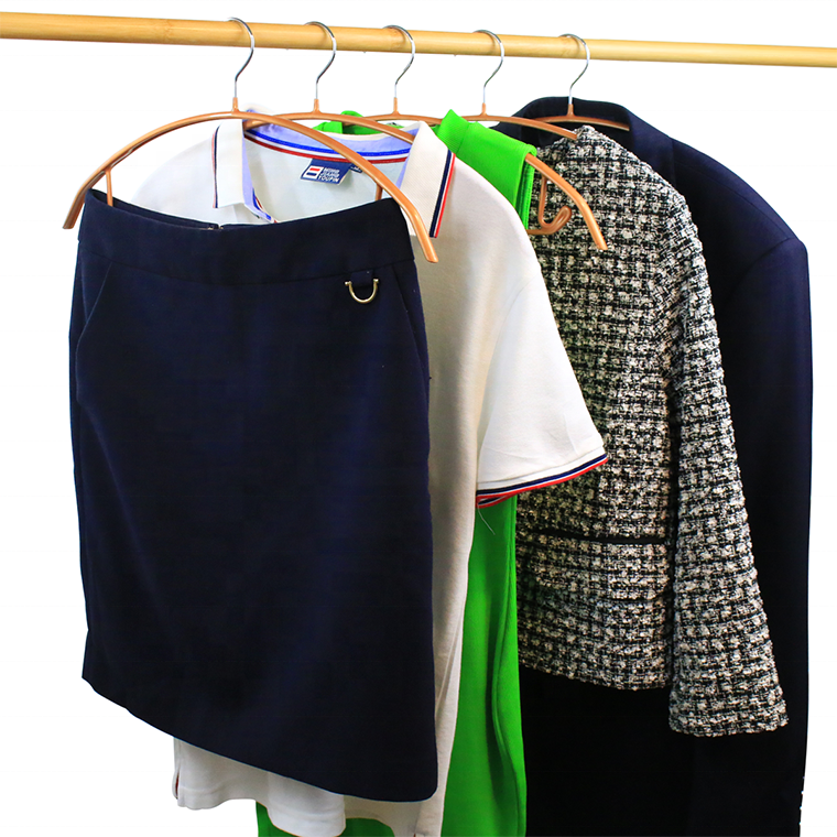 Metal Cloths Hangers With Rubberized  PVC Coated