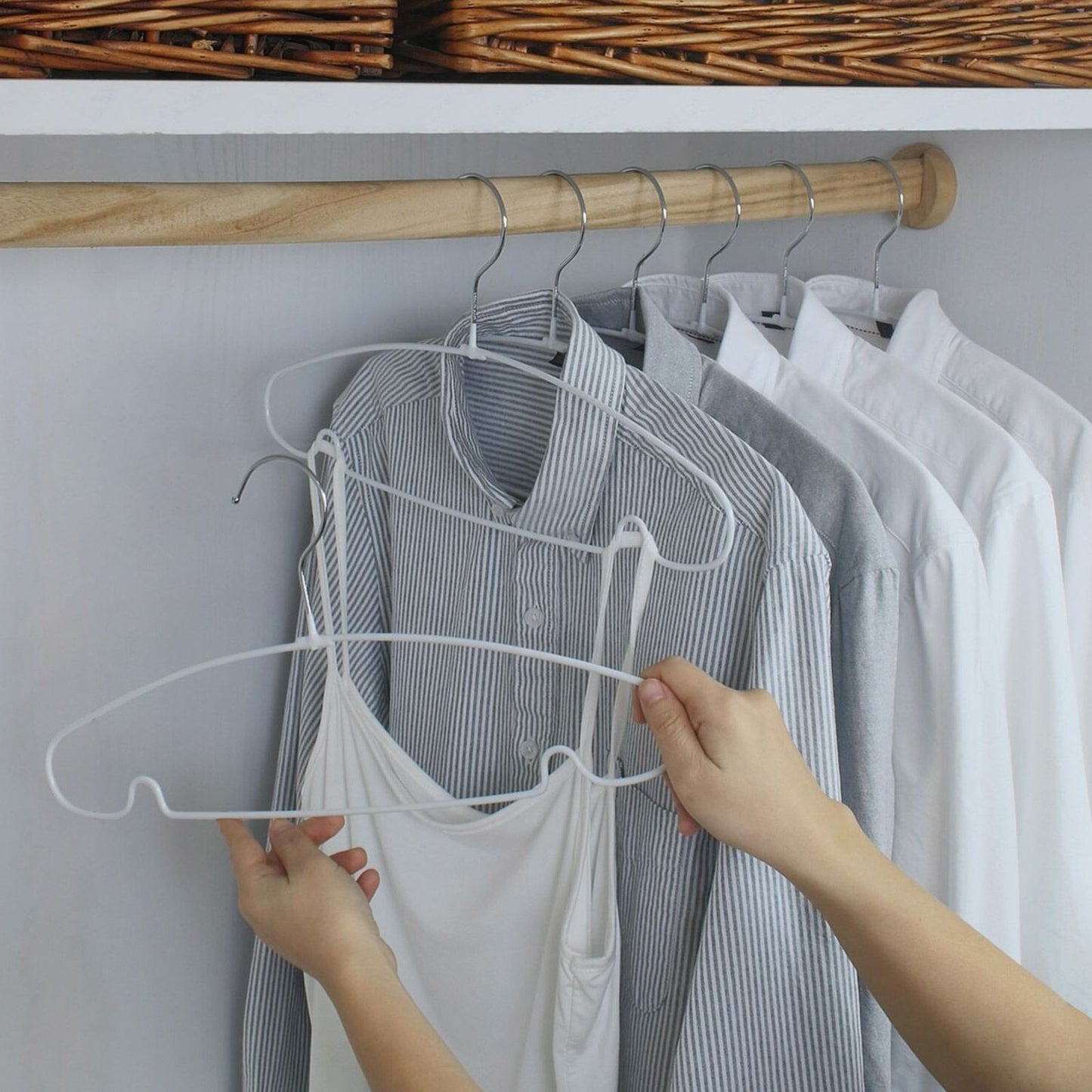 Non Slip Rubberized Metal Hangers Laundry