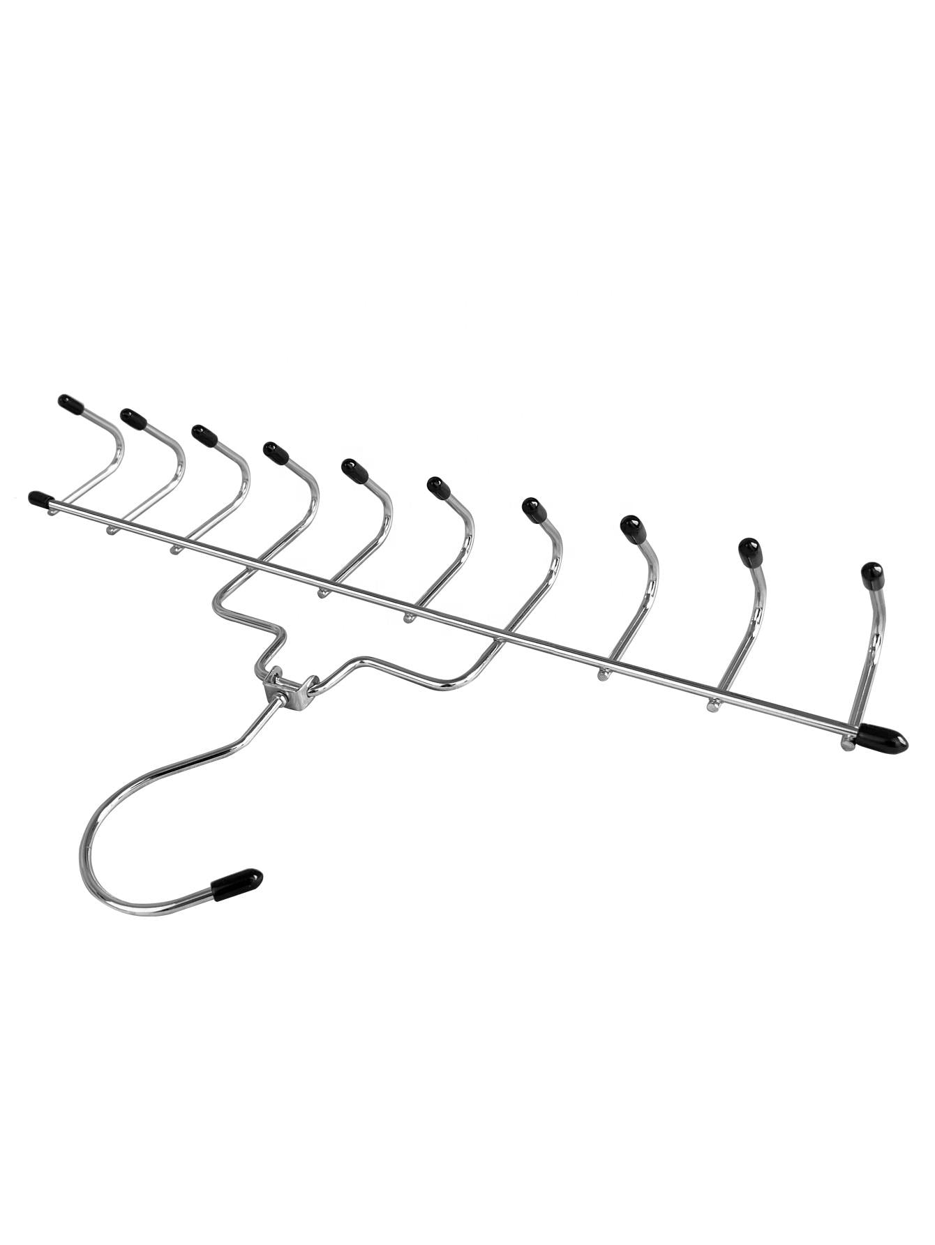 Multifunctional 10 Metal Chrome hooks Hanger