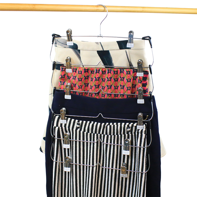 6 tier Metal Multi Tiers Hangers With Clips