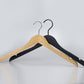 Luxury beechwood top hangers with anti-slip notches