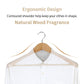 Luxury Extra Wide Shoulder Wooden Coat Hanger With Bar