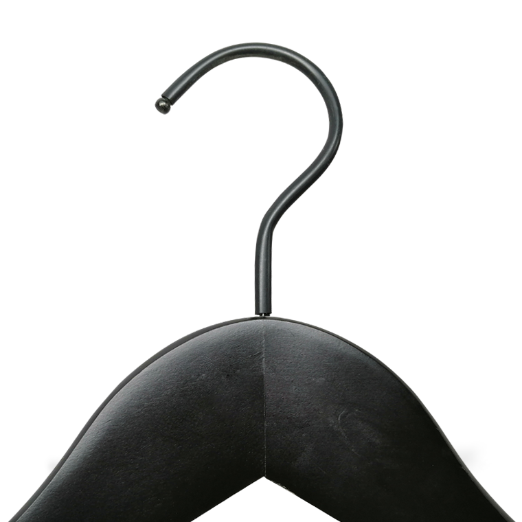 Black Color Wood Swimming Clothing Hanger