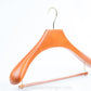 Luxury Beech Wooden Suit Hangers With Anti-slip Bar