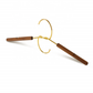 Unique Design Brown Hangers With Brass Hook