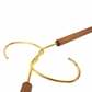 Unique Design Brown Hangers With Brass Hook