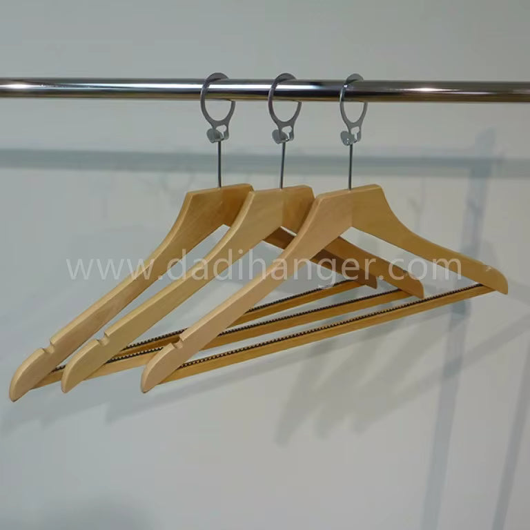 Luxury Hotel Coat Hanger with Anti-theft Ring