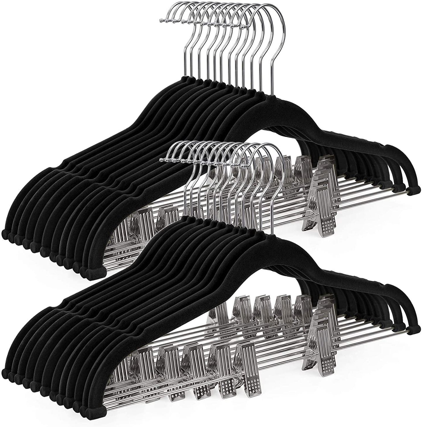 Luxury Non-Slip Suit Coat Hanger With Clip