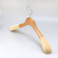 Beech Wood Hanger With Non-slip flocked Sholder For Man