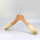 Beech Wood Hanger With Non-slip flocked Sholder For Man