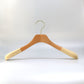 Beech Wood Hanger With Non-slip flocked Sholder For Man