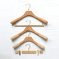 Beech Wood Hanger With Non-slip flocked Sholder For Man