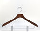 Chestnut Color Beech Wood Hanger With Sliver Clip