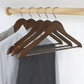 High-quality brown  custom wooden hangers
