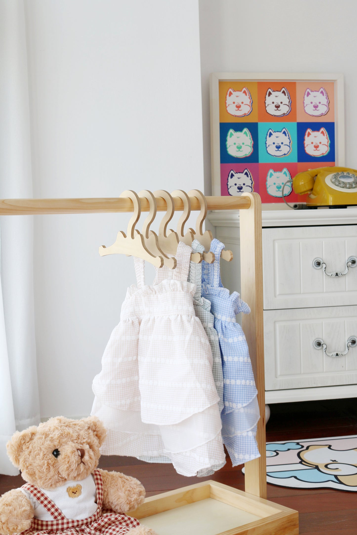 布のための注文の高級ブランドの木製のスーツのハンガーの木