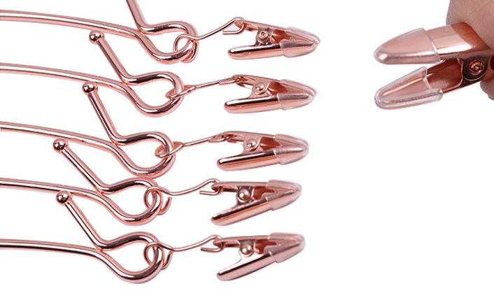 Pant Hangers Skirt Hangers with Clips Metal Trouser Clip Hangers for Heavy  Duty Ultra Thin Space Saving,8Pack,Gold/Rose Gold - Walmart.com